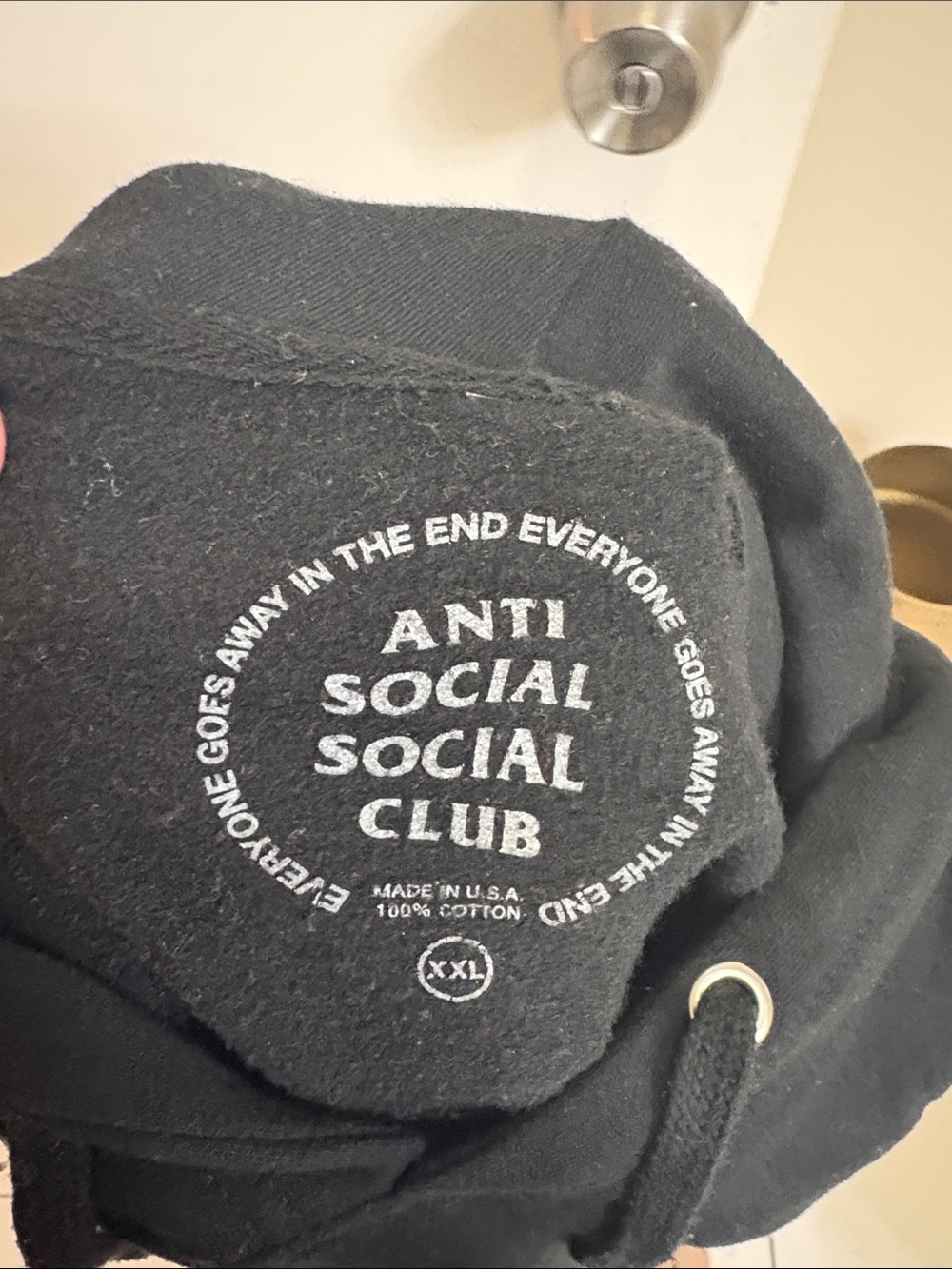 Anti Social Social Club Black Hoodie XXL - Picture 3 of 3